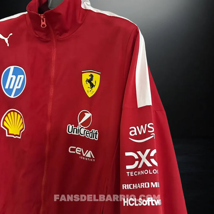 Jacket Team Ferrari 2025 Formula 1 para Hombre
