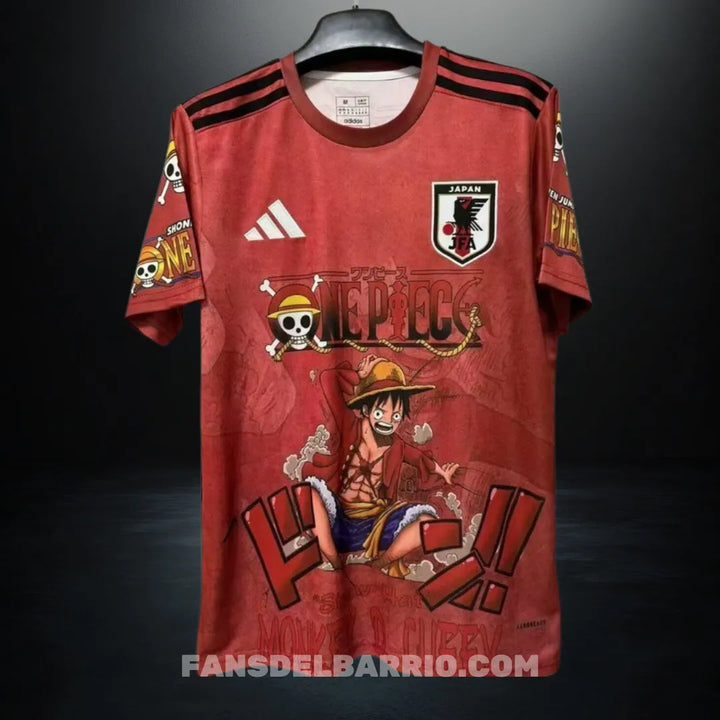 Camiseta Fan Selección de Japón 2025 Edición Especial One Piece: Monkey D. Luffy para Hombre