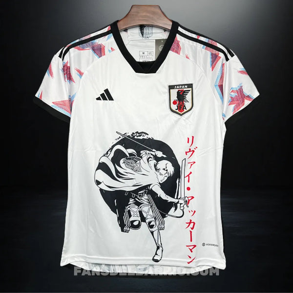 Camiseta Fan Selección de Japón 2025 Edición Especial Shygekyn no Kyogin: Levi Ackerman para Hombre