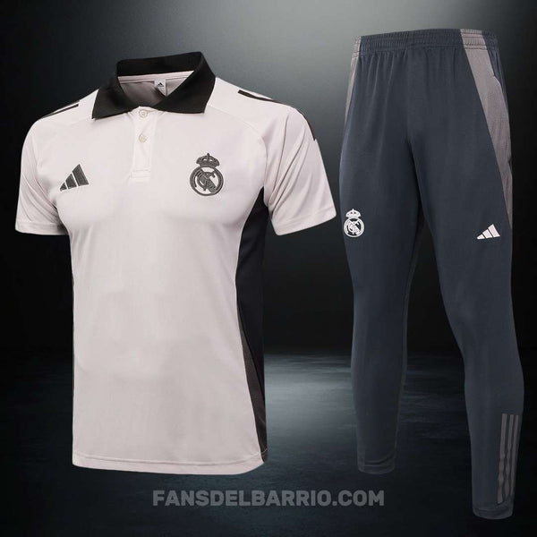 Kit Deportivo de Real Madrid 2024-25 Polo + Buzo (Adidas)