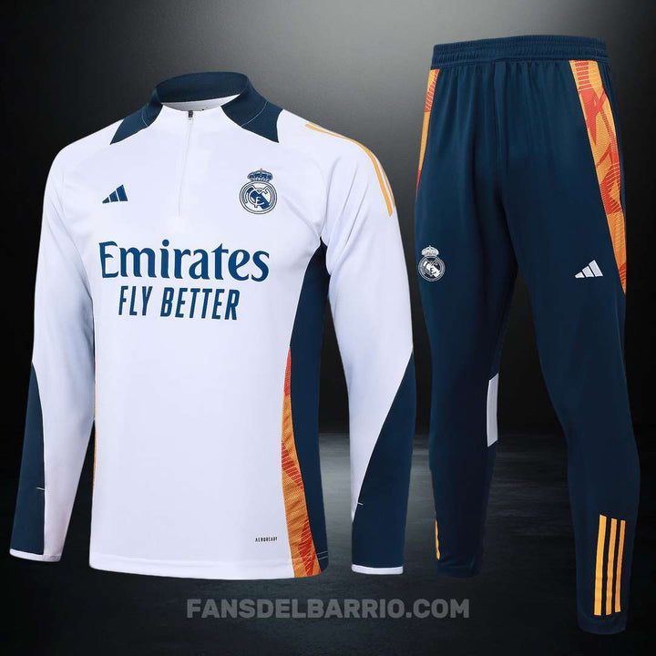 Kit Deportivo de Real Madrid 2024-25 Sudadera + Buzo (Adidas) 