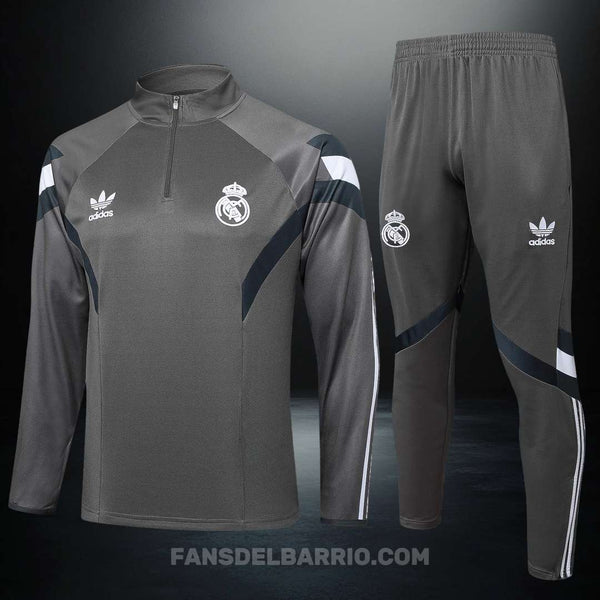 Kit Deportivo de Real Madrid 2024-25 Sudadera + Buzo para Hombre (Adidas)