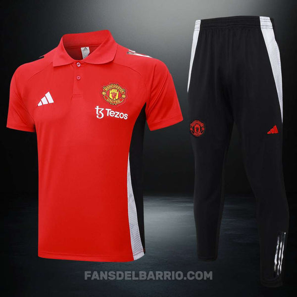Kit Deportivo del Manchester United 2024-25 Polo + Buzo (Adidas)