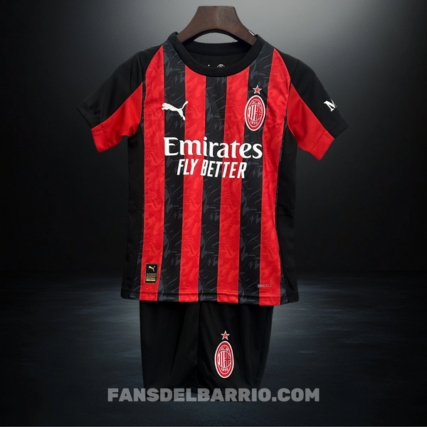 Kit Fan para Niño AC Milan 2025/26 Local
