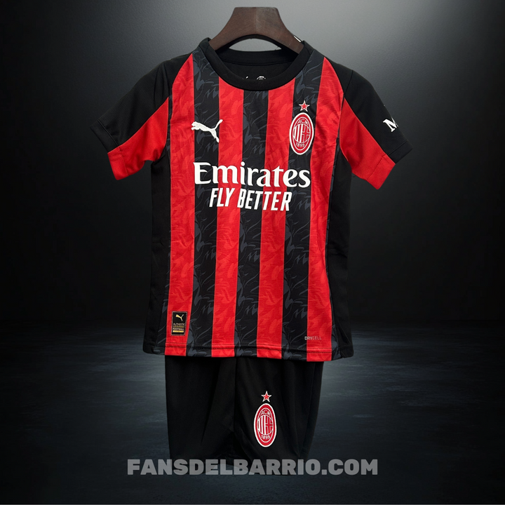Kit Fan para Niño AC Milan 2025/26 Local