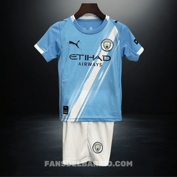 Kit Fan para Niño Manchester City 2025/26 Local