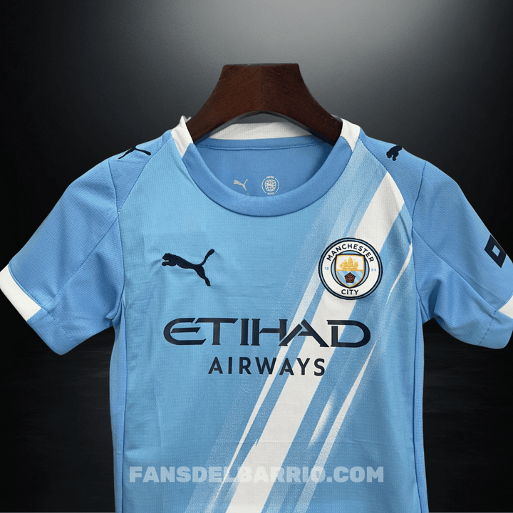 Kit Fan para Niño Manchester City 2025/26 Local
