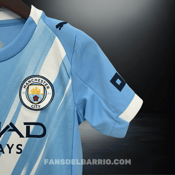 Kit Fan para Niño Manchester City 2025/26 Local