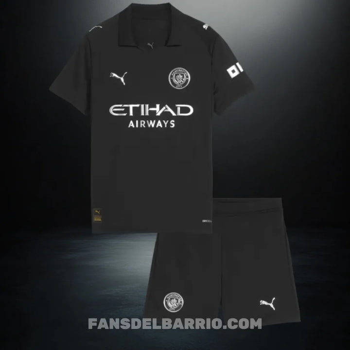Kit Fan para Niño Manchester City 2025/26 Visita