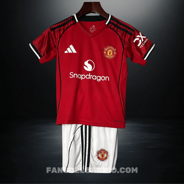 Kit Fan para Niño Manchester United 2025/26 Local