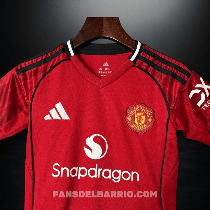 Kit Fan para Niño Manchester United 2025/26 Local
