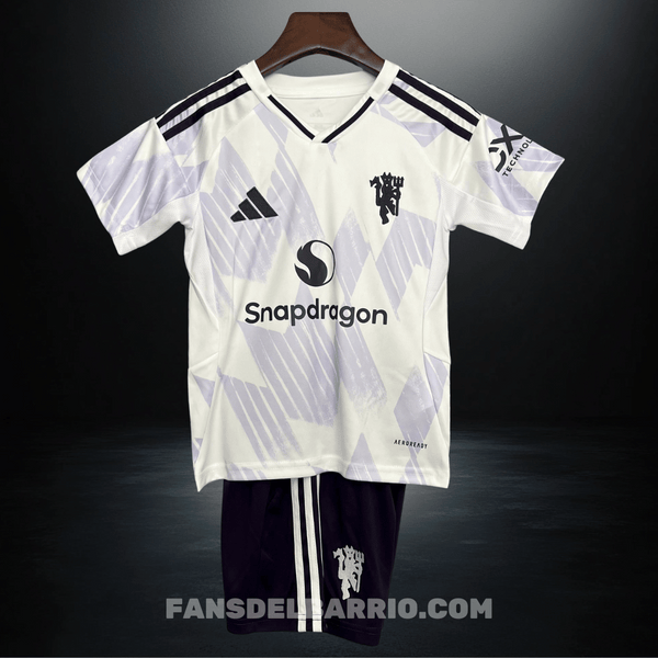 Kit Fan para Niño Manchester United 2025/26 Visita