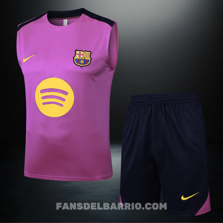 Kit de Entrenamiento Sin Mangas del F.C. Barcelona 2025/26 Camiseta + Pantaloneta