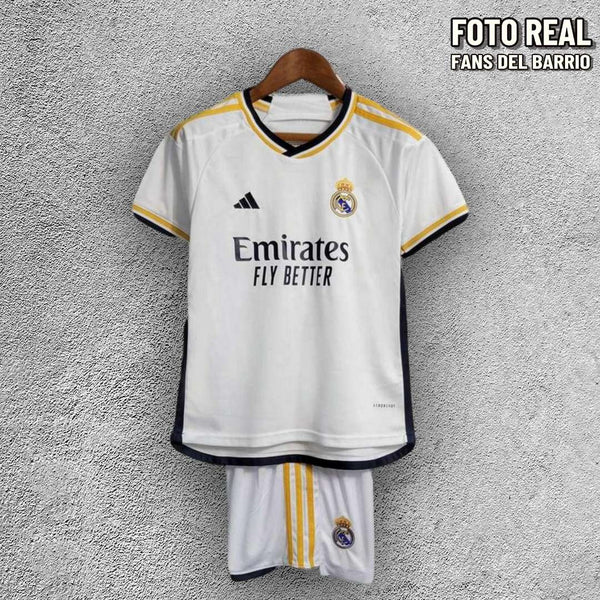 Kit para Niño del Real Madrid 2023/24 Local (Adidas)