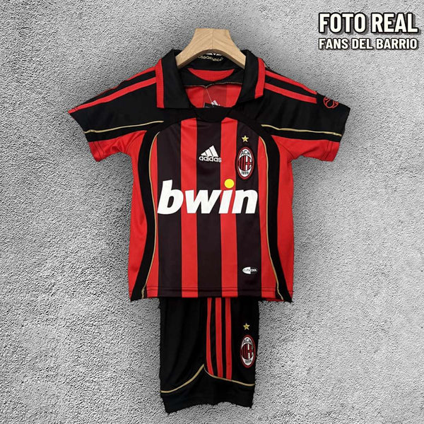 Kit para Niño Retro AC Milan 2006-07 Local (Adidas)