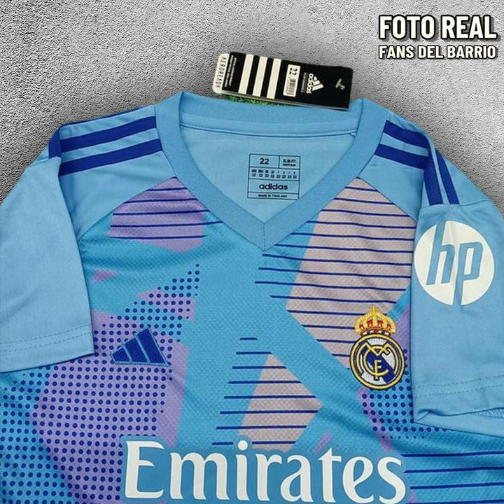 Kit para Niño de Portero del Real Madrid 2024-25 Local (Adidas)