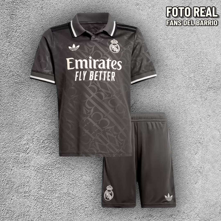 Kit para Niño del Real Madrid 2024-25 Alternativo (Adidas)
