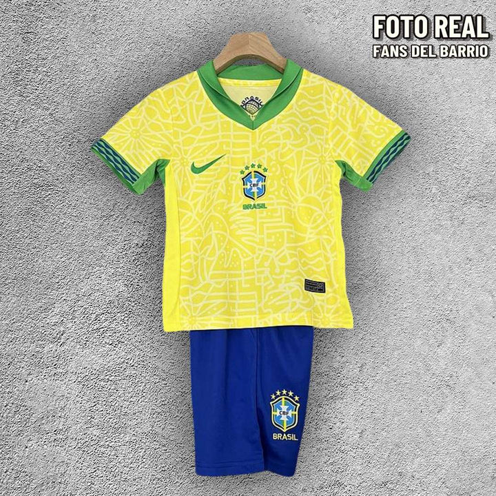 Kit para Niño de la Seleccion Brasil 2024 Local (Nike)