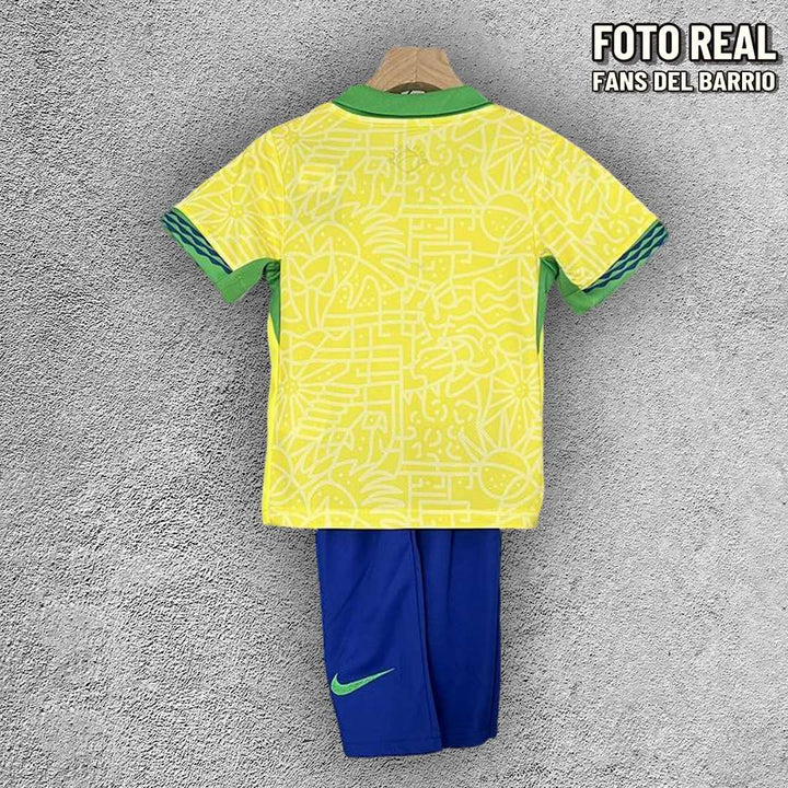 Kit para Niño de la Seleccion Brasil 2024 Local (Nike)