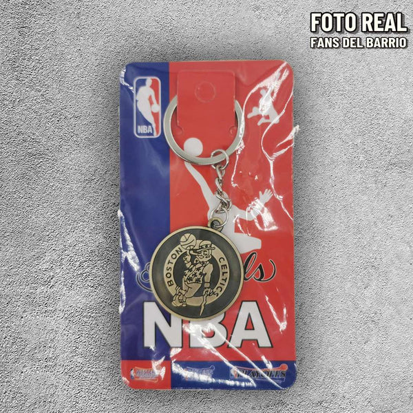 Llavero de Baloncesto Metálico de los Boston Celtics (NBA)