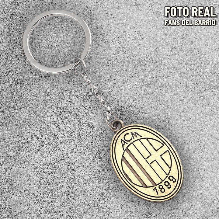 Llavero de Futbol Metalico del AC Milan