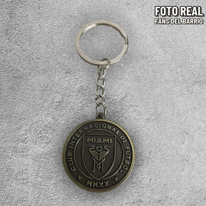 Llavero de Futbol Metálico del Inter Miami CF