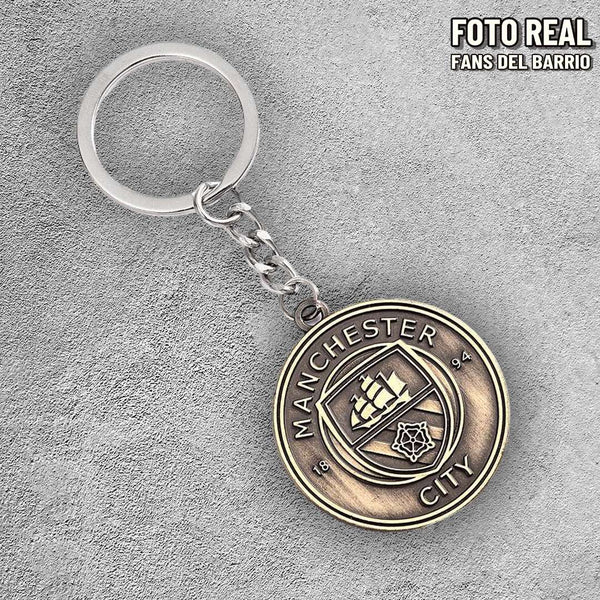 Llavero de Futbol Metalico del Manchester City