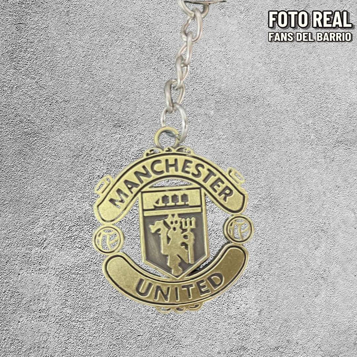 Llavero de Futbol Metalico del Manchester United
