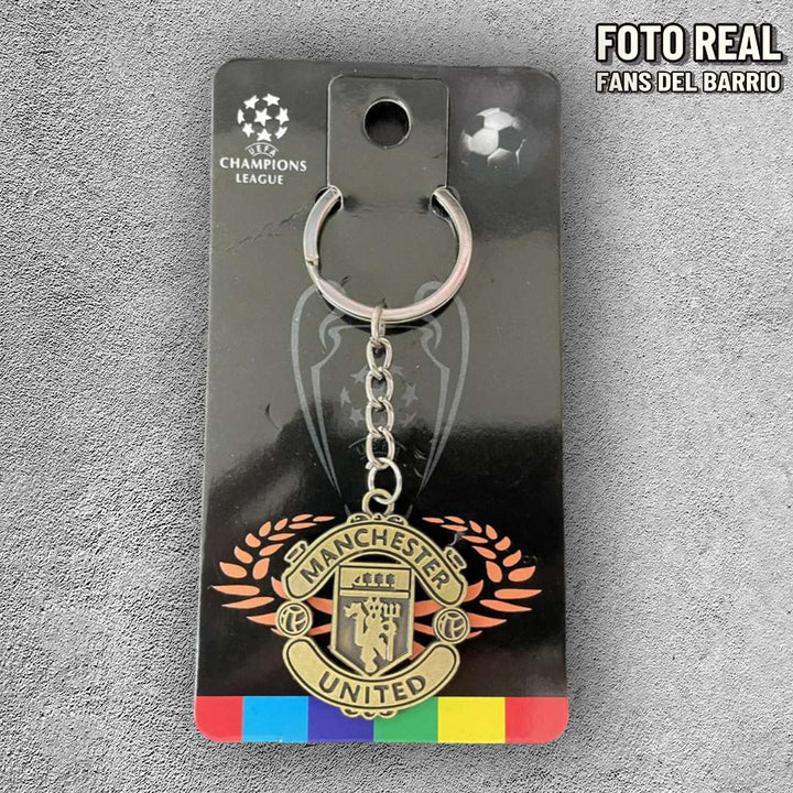 Llavero de Futbol Metalico del Manchester United