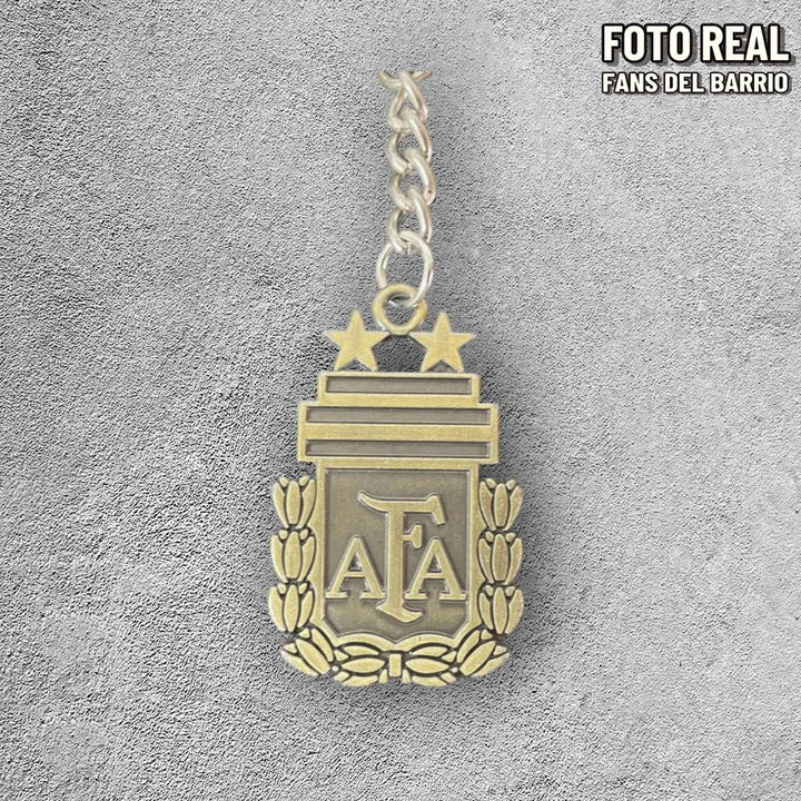 Llavero de Futbol Metalico de la Seleccion de Argentina