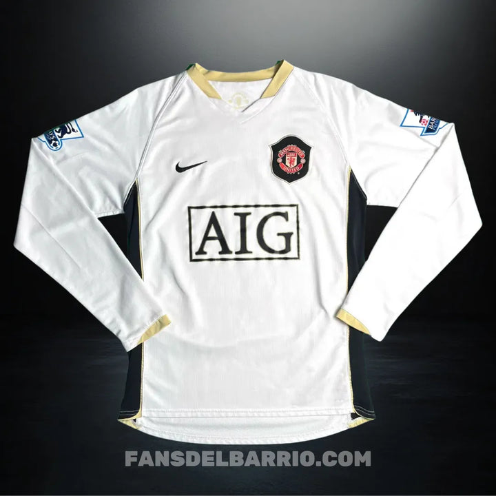 Camiseta Manga Larga Manchester United 2007/08 Alternativo para Hombre