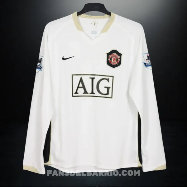 Camiseta Manga Larga Manchester United 2007/08 Alternativo para Hombre