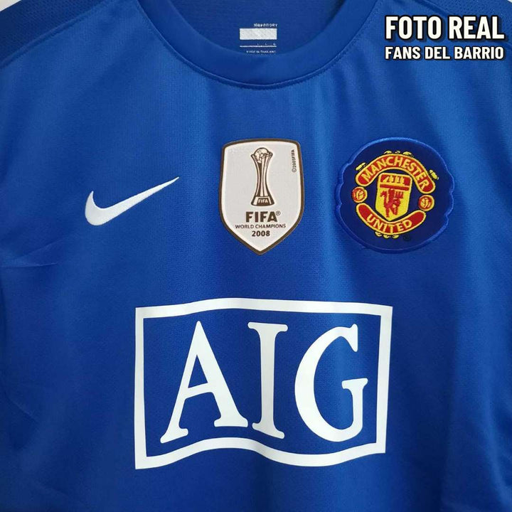Manchester United 2008-09 Alternativo Camiseta Manga Larga Retro de Hombre (Nike)