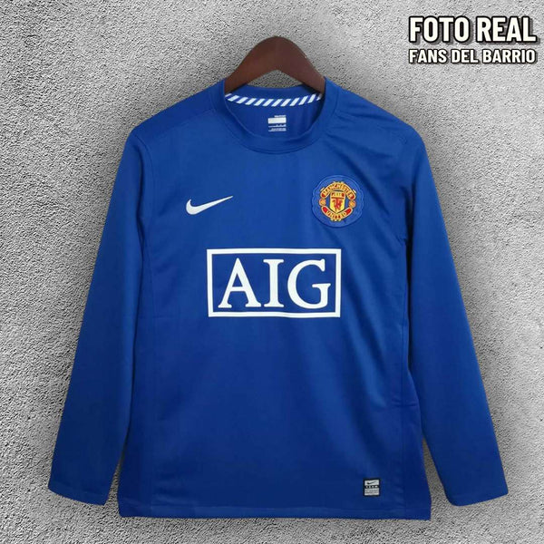 Manchester United 2008-09 Alternativo Camiseta Manga Larga Retro de Hombre (Nike)