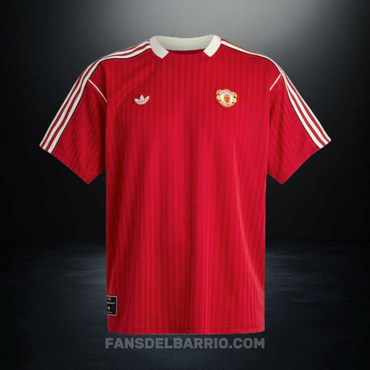 Manchester United 2024-25 Edición Terrace Icons Camiseta Fan para Hombre (Adidas)