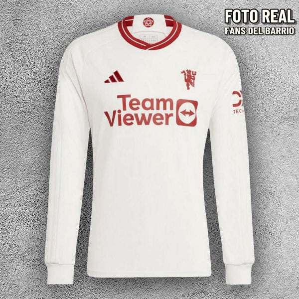 Manchester United Alternativa 2023-24 Camiseta Manga Larga Fan de Hombre (Adidas)