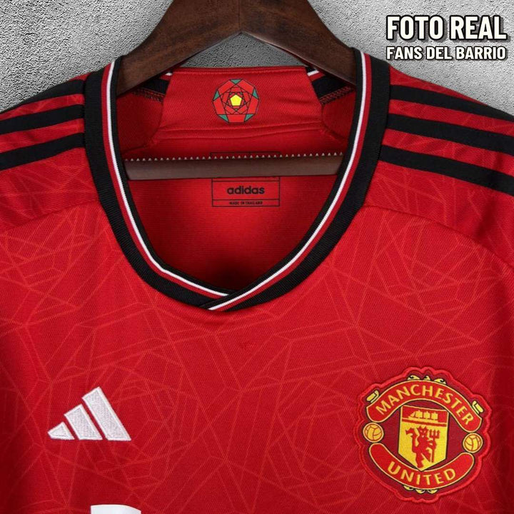  Manchester United Local 2023/24 Camiseta Manga Larga Fan de Hombre (Adidas)