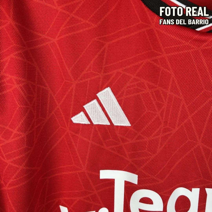  Manchester United Local 2023/24 Camiseta Manga Larga Fan de Hombre (Adidas)