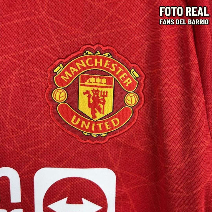  Manchester United Local 2023/24 Camiseta Manga Larga Fan de Hombre (Adidas)
