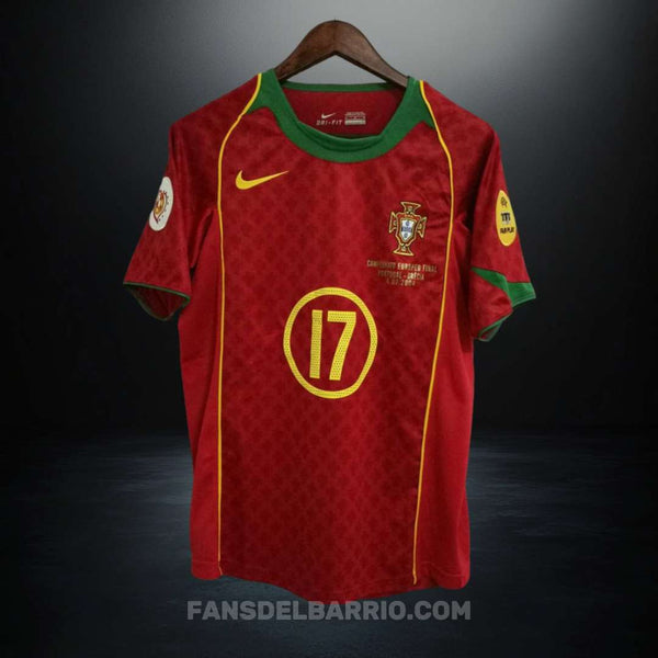 Camiseta Retro Selección de Portugal 2004 Local para Hombre
