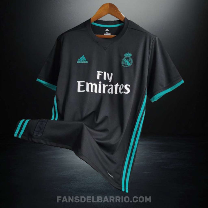 Real Madrid 2017-18 Visita Camiseta Retro para Hombre (Adidas)