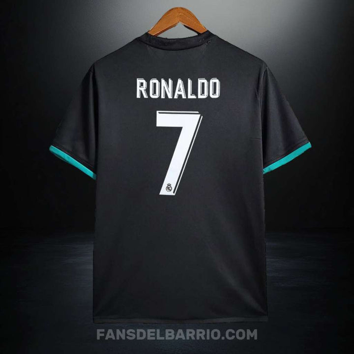 Real Madrid 2017-18 Visita Camiseta Retro para Hombre (Adidas)