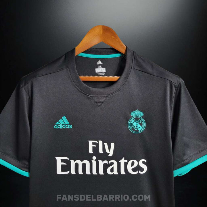 Real Madrid 2017-18 Visita Camiseta Retro para Hombre (Adidas)