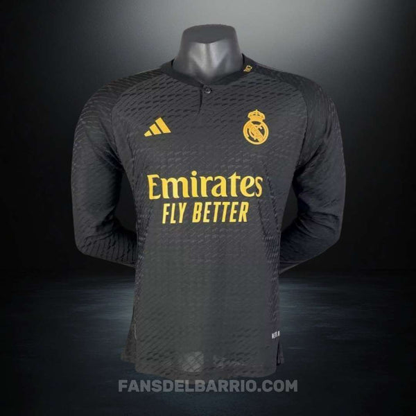 Real Madrid 2023-24 Alternativo Camiseta Manga Larga Player para Hombre (Adidas)
