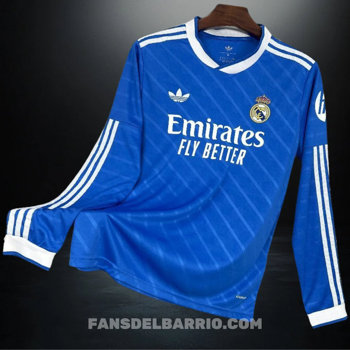 Camiseta Manga Larga Fan Real Madrid 2025/26 Alternativo para Hombre